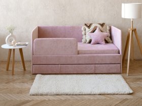 Диван-кровать Happy (розовый) в Джебарики-Хае - dzhebariki-haya.mebel-nsk.ru | фото