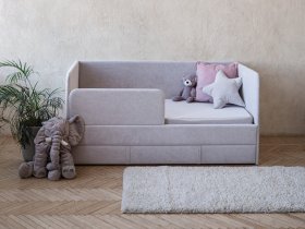 Диван-кровать Happy (светло-серый) в Джебарики-Хае - dzhebariki-haya.mebel-nsk.ru | фото