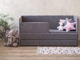 Диван-кровать Happy (темно-серый) в Джебарики-Хае - dzhebariki-haya.mebel-nsk.ru | фото