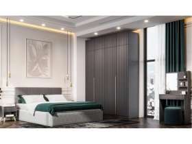 Гардеробная Эккервуд (графит) в Джебарики-Хае - dzhebariki-haya.mebel-nsk.ru | фото
