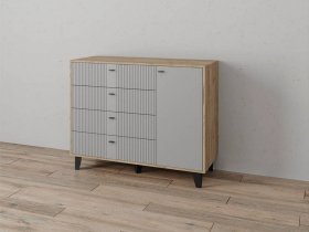 Комод «Катрин-13» (дуб крафт серый/серый) в Джебарики-Хае - dzhebariki-haya.mebel-nsk.ru | фото