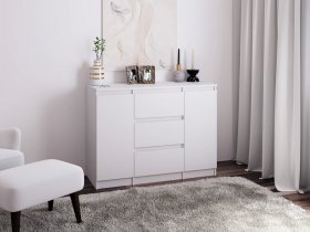 Комод Км011 (белый) в Джебарики-Хае - dzhebariki-haya.mebel-nsk.ru | фото