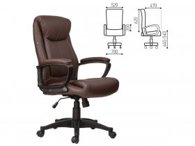 Кресло офисное BRABIX Enter EX-511, коричневое в Джебарики-Хае - dzhebariki-haya.mebel-nsk.ru | фото