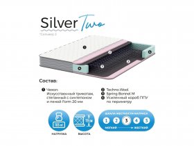 Матрас Silver Two в Джебарики-Хае - dzhebariki-haya.mebel-nsk.ru | фото