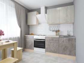 Модульная кухня Йота (пикард/цемент) в Джебарики-Хае - dzhebariki-haya.mebel-nsk.ru | фото