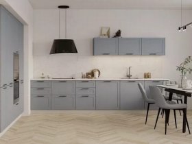 Модульная кухня Перо 3,4м (блю) в Джебарики-Хае - dzhebariki-haya.mebel-nsk.ru | фото