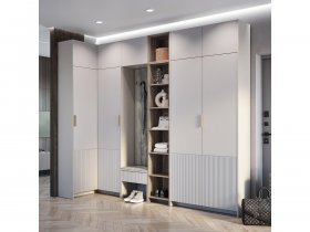 Модульная прихожая Пандора (кашемир/MF03) в Джебарики-Хае - dzhebariki-haya.mebel-nsk.ru | фото