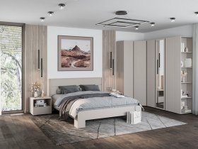 Модульная спальня Люмо (кашемир) в Джебарики-Хае - dzhebariki-haya.mebel-nsk.ru | фото