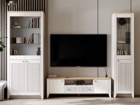 Модульная стенка Валенсия в Джебарики-Хае - dzhebariki-haya.mebel-nsk.ru | фото