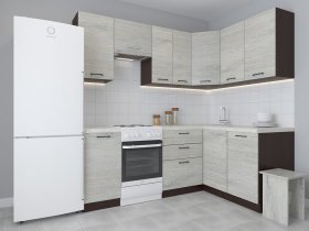Модульная угловая кухня 1,4м*2,1м Лада (пикард) в Джебарики-Хае - dzhebariki-haya.mebel-nsk.ru | фото