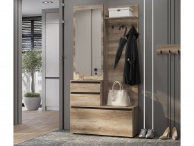 Прихожая ПР-04 Энигма (венге/дуб каньон) в Джебарики-Хае - dzhebariki-haya.mebel-nsk.ru | фото