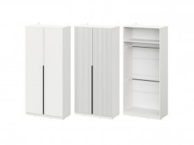 Шкаф ШК-100 Эккервуд (белый) в Джебарики-Хае - dzhebariki-haya.mebel-nsk.ru | фото