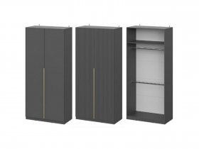 Шкаф ШК-100 Эккервуд (графит) в Джебарики-Хае - dzhebariki-haya.mebel-nsk.ru | фото