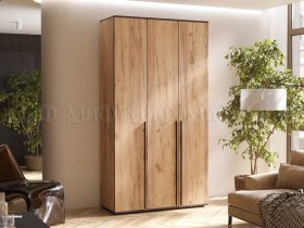 Шкаф трехстворчатый Норд (дуб крафт) в Джебарики-Хае - dzhebariki-haya.mebel-nsk.ru | фото