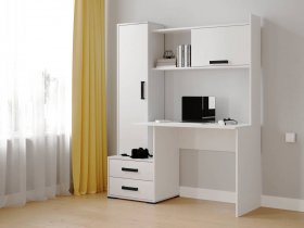 Стол письменный «Квартет-9» (белый) в Джебарики-Хае - dzhebariki-haya.mebel-nsk.ru | фото