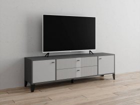 Тумба под ТВ Парус-10 (графит/светло-серый) в Джебарики-Хае - dzhebariki-haya.mebel-nsk.ru | фото